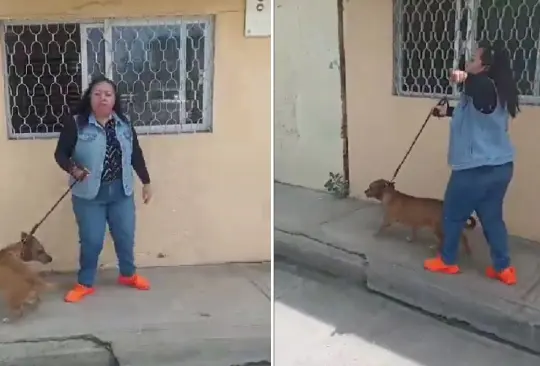 Mujer no recoge los desechos de su perro