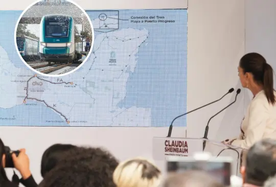 La ampliación del Tren Maya con Claudia Sheinbaum. 