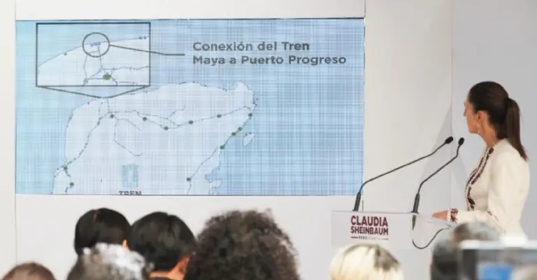 La expansión del Tren Maya con Claudia Sheinbaum. Foto: Claudia Sheinbaum.