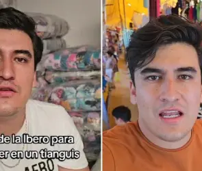 Joven que se graduó de la Ibero revela que ahora vende productos en los tianguis