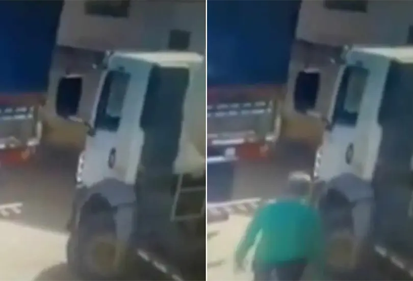 El hombre no pudo reaccionar ante el accidente El hombre no pudo reaccionar ante el accidente