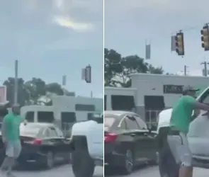 Imágenes Sensibles: Discusión en carretera por accidente vial termina en asesinato