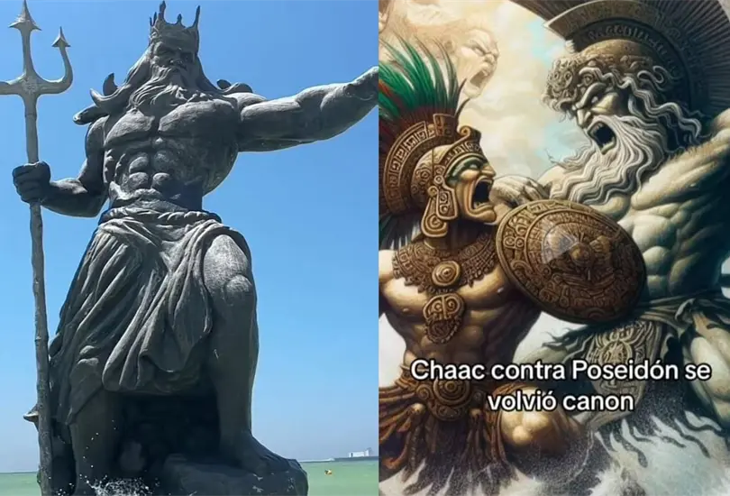 Ciudadanos convocan a destruir estatua de Poseid&oacute;n y a soplar para desviar el hurac&aacute;n Beryl