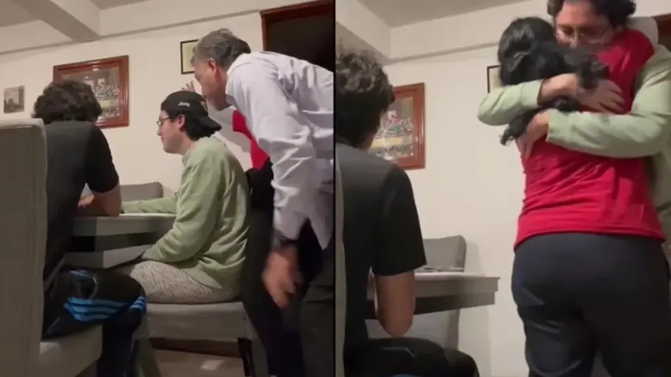 Los padres se conmovieron hasta la lágrimas al conocer que su hijo fue aceptado Los padres se conmovieron hasta la lágrimas al conocer que su hijo fue aceptado