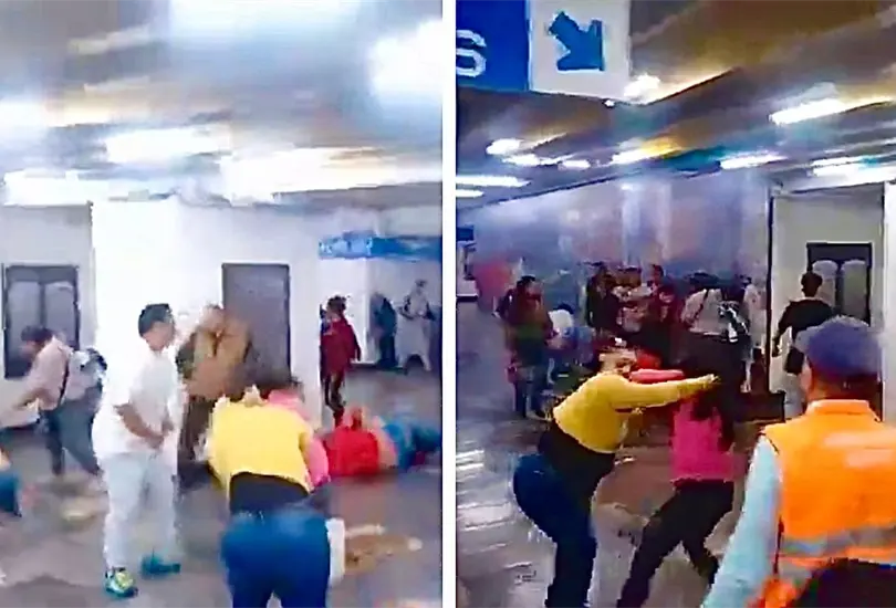 Metro CDMX: violenta pelea entre vagoneros en la estaci&oacute;n Hidalgo se vuelve viral | VIDEO