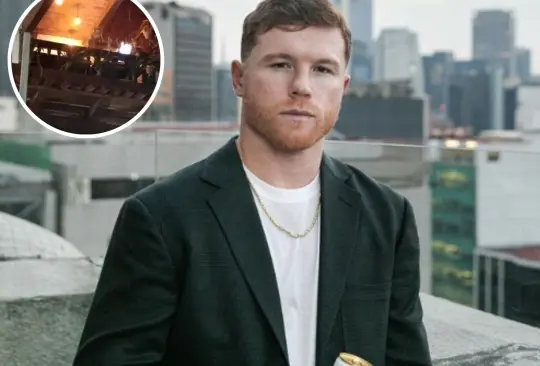 Canelo avienta agua a seguidores que pedían un saludo