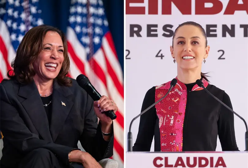 Kamala Harris y Claudia Sheinbaum podr&iacute;an manejar el destino de Norteam&eacute;rica. 