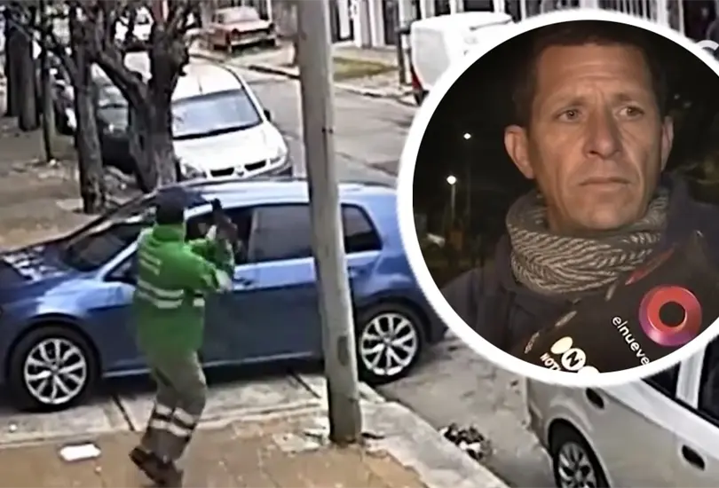 Un barrendero h&eacute;roe: el hombre que con escobazos detuvo un robo y se volvi&oacute; viral