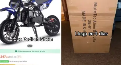 Joven presume moto que compró en Shein por menos de 5 mil pesos y se hace viral