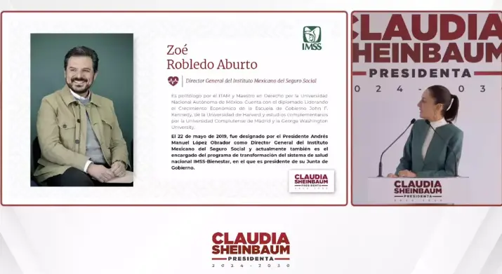 Claudia Sheinbaum deja a Zo&eacute; Robledo al frente del IMSS 