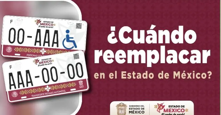Reemplacamiento en el Estado de México. Foto: @Edomex