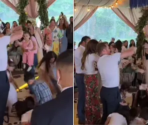 Canelo Álvarez se vuelve viral en redes al repartir bolo con billetes en un bautizo