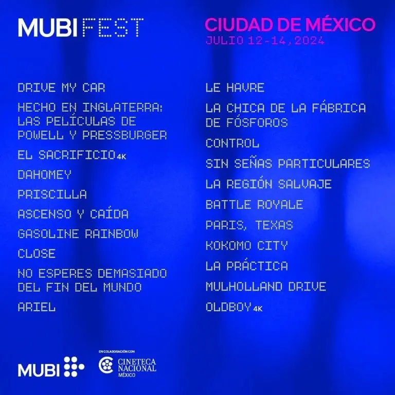 MUBI FEST 2024 - Cortesía