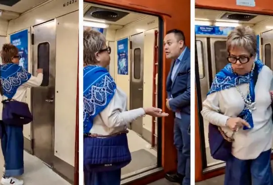 Mujer insulta a conductor del Metro por no avisarle previamente que un hombre se arrojaría a las vías | VIDEO