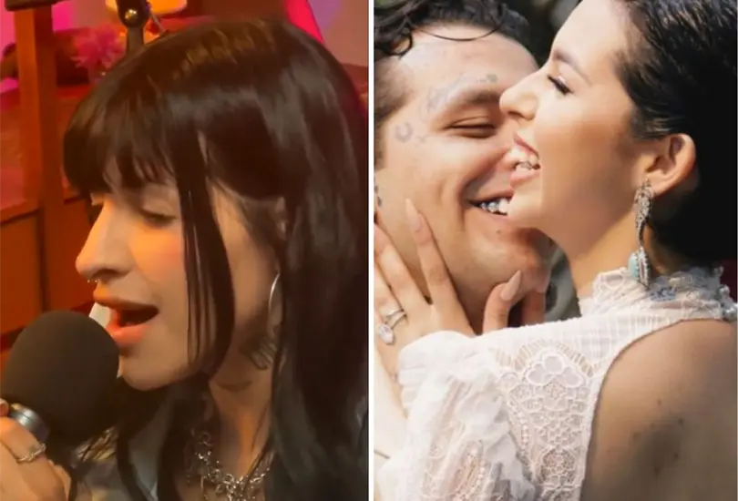 Surge video de Cazzu cantando Como la Flor tras boda de Nodal con &Aacute;ngela Aguilar