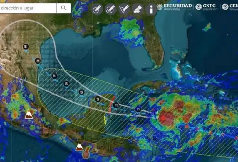 El Hurac&aacute;n Beryl estar&aacute; llegando durante la madrugada del viernes 5 de julio a Yucat&aacute;n