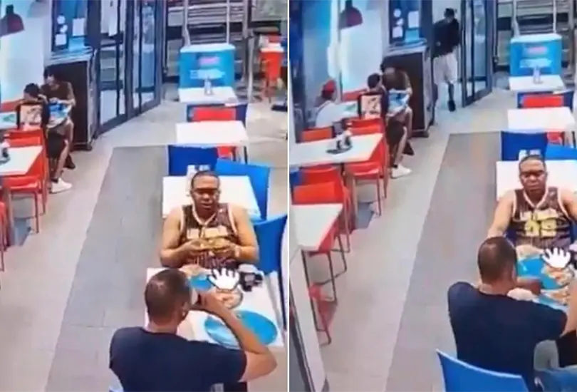Las personas al interior del restaurante huyeron en cuanto escucharon los disparos Las personas al interior del restaurante huyeron en cuanto escucharon los disparos