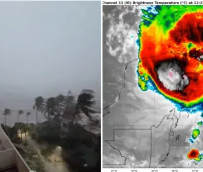 Huracán Beryl: este fue el ESCALOFRIANTE sonido del poderoso ciclón en su llegada a Quintana Roo |VIDEO