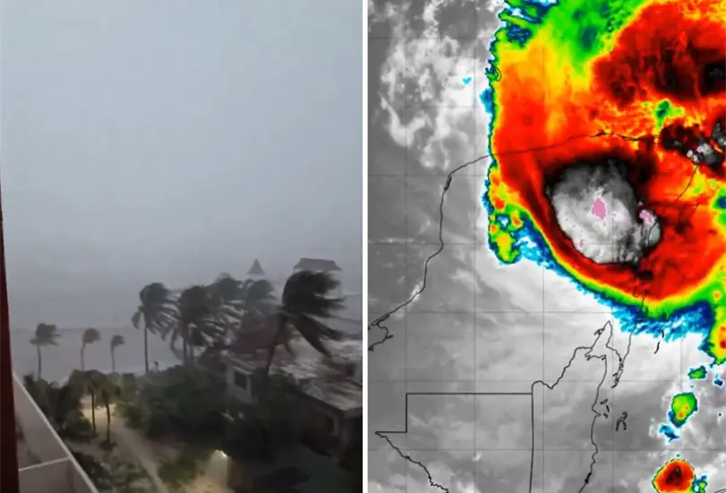 Hurac&aacute;n Beryl en Quintan Roo.