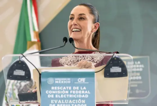 Claudia Sheinbaum durante el evento en Mexicali