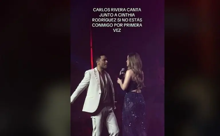 Carlos Rivera y Cynthia Rodríguez (Instagram)