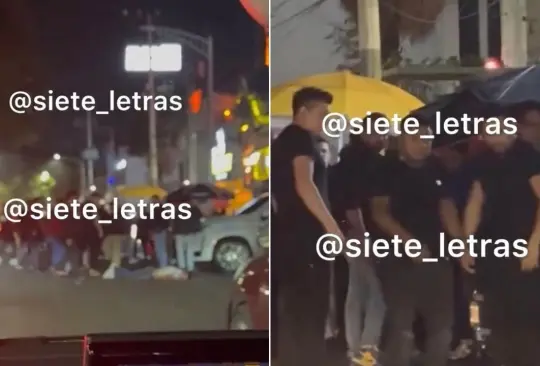 El suceso quedó captado en cámaras