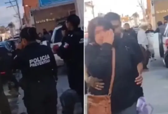 Elementos de la policía municipal de Atlixco, Puebla, tuvieron que intervenir para calmarlas 