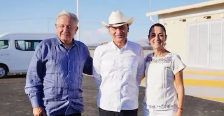AMLO, Alfonso Durazo y Claudia SheinbuamFoto: Cortesía