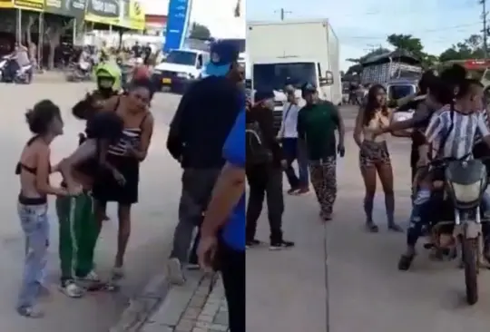 FUERTES IMÁGENES: Mujeres pelean y una termina con machete clavado en la cabeza