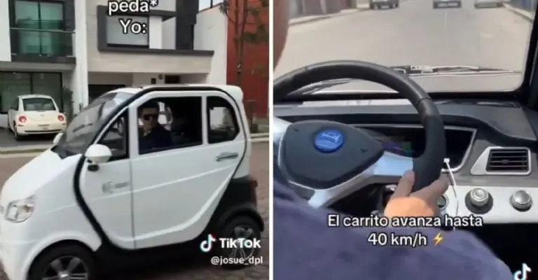 Josué invito a sus seguidores a ponerle nombre al carrito. Foto: Especial