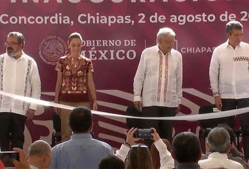 La electa presidenta lleg&oacute; a Chiapas el viernes 2 de agosto