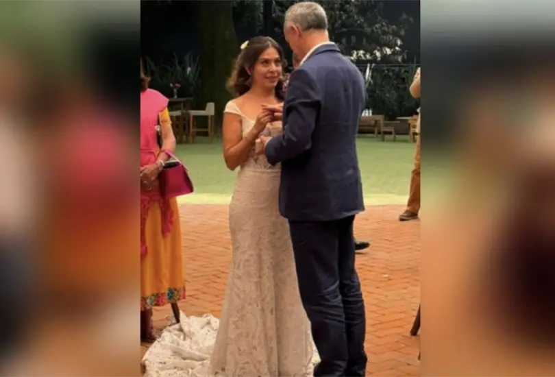 Hugo L&oacute;pez-Gatell y Rebeca Peralta se casaron, difunden FOTOS de su lujosa boda este fin de semana