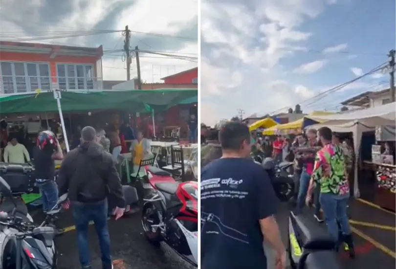 As&iacute; fue la pelea campal de motociclistas en Tres Mar&iacute;as 