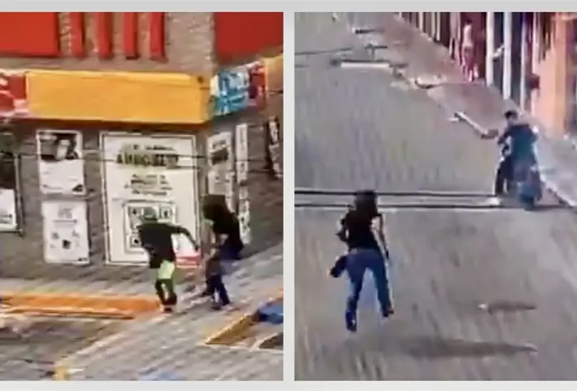 Difunden el MOMENTO EXACTO en que le cortan las manos a hombre afuera de un OXXO Difunden el MOMENTO EXACTO en que le cortan las manos a hombre afuera de un OXXO