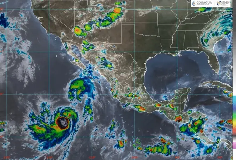 SMN alerta por posible fusi&oacute;n de los Ciclones Tropicales Emilia y Fabio