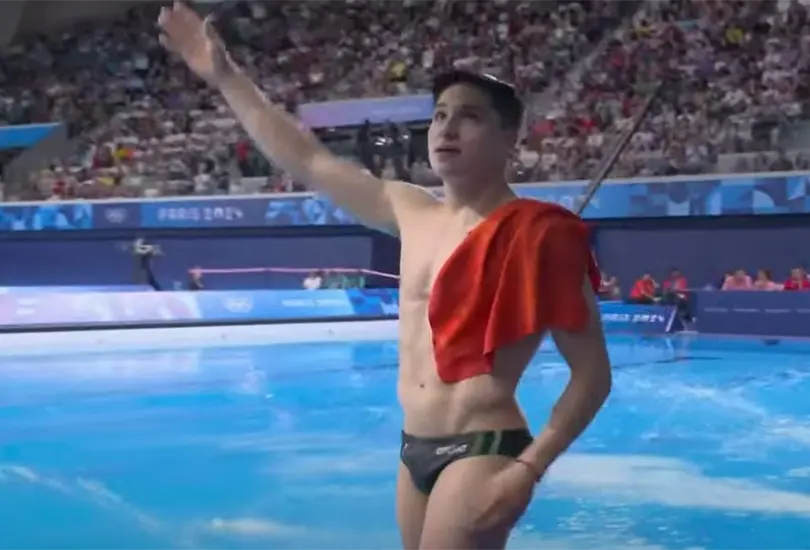 Osmar Olvera gana bronce en los Juegos Ol&iacute;mpicos de Par&iacute;s 2024. 