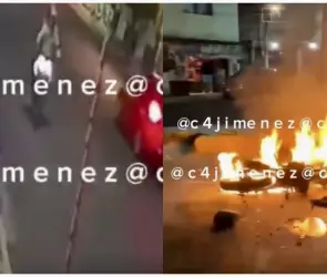 Frustran asalto: ladrones terminan golpeados y pierden su motocicleta