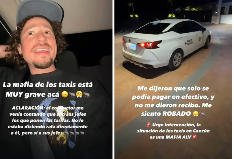 Luisito Comunica denuncia abuso en tarifas de taxis en Canc&uacute;n