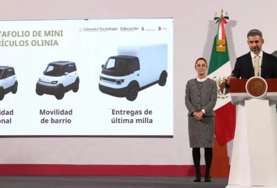 Presentación de Olinia, el auto eléctrico mexicano.