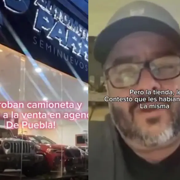 Le roban camioneta en Edomex y la encuentra a la venta en agencia de Puebla