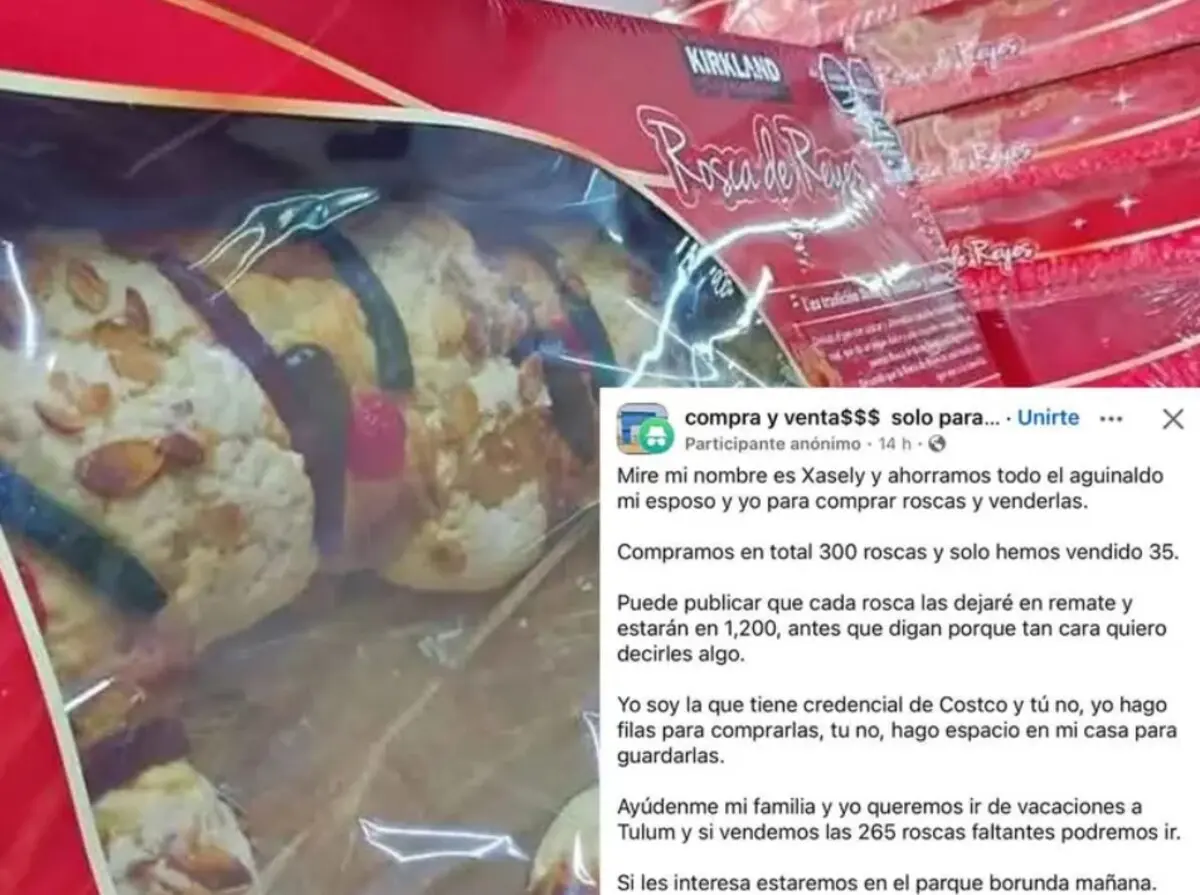  La revendedora de Costco ruega por ayuda luego de que se le quedaran las Roscas de Reyes que compró. 