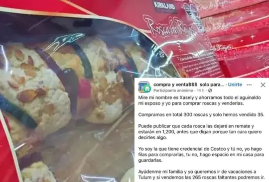 La revendedora de Costco ruega por ayuda luego de que se le quedaran las Roscas de Reyes que compró.