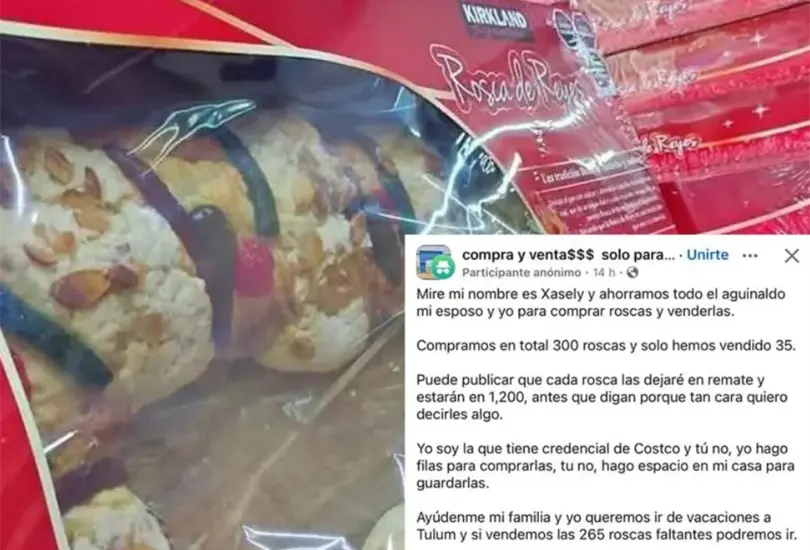 La revendedora de Costco ruega por ayuda luego de que se le quedaran las Roscas de Reyes que compr&oacute;.