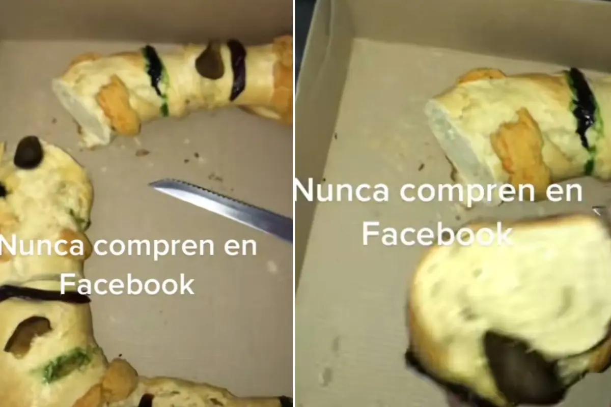  Compra rosca de Reyes y le dan una con sabor a bolillo 