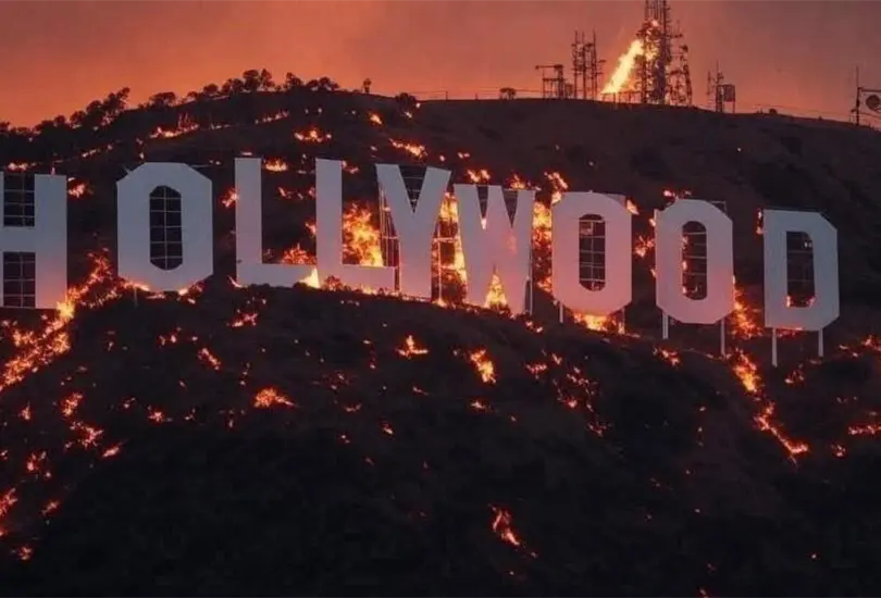 Incendios forestales destruyen mansiones de famosos