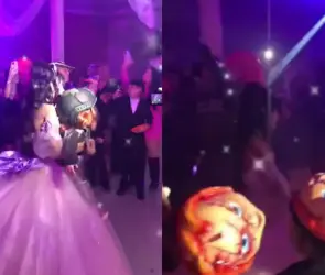 Fiesta de XV años desata polémica por temática de grupo delictivo Los Chukys