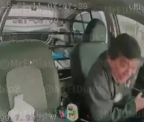 IMPACTANTES IMÁGENES: Hombre se salva de morir prensado por un conductor borracho