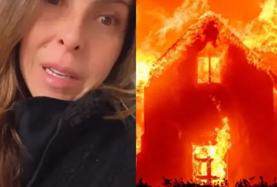 Kate del Castillo, al borde del llanto, evacua su hogar en Los Ángeles por los incendios.