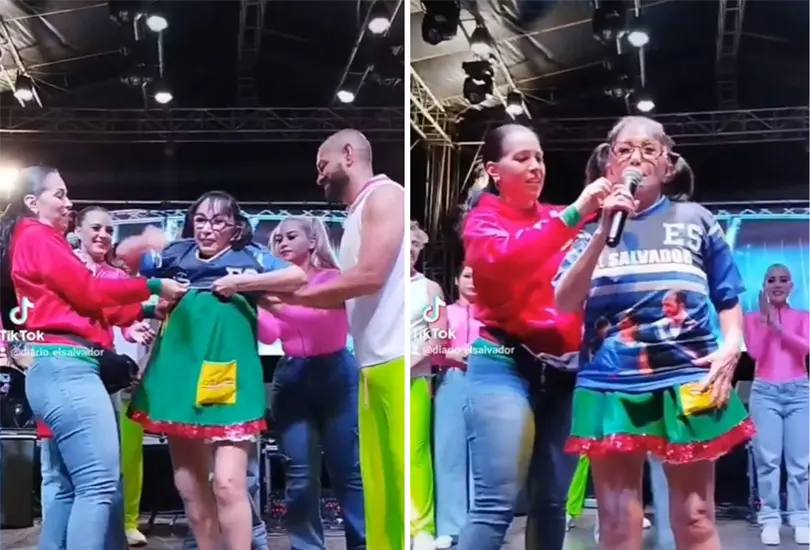 La Chilindrina caus&oacute; pol&eacute;mica por su atuendo.