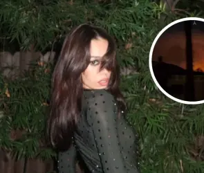 Solo queda orar: Danna Paola es evacuada de su casa en Los Ángeles por los incendios